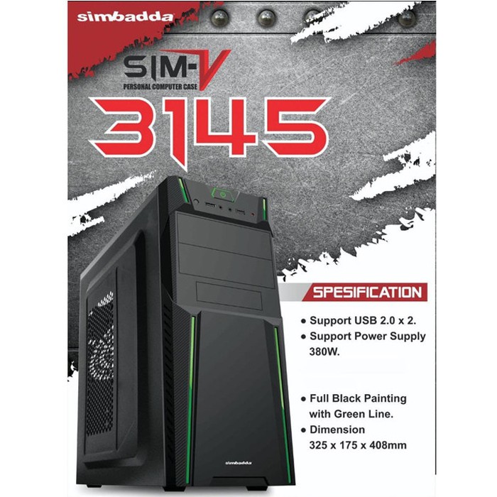 Casing PC Simbadda Sim V 3145 + PSU 380w