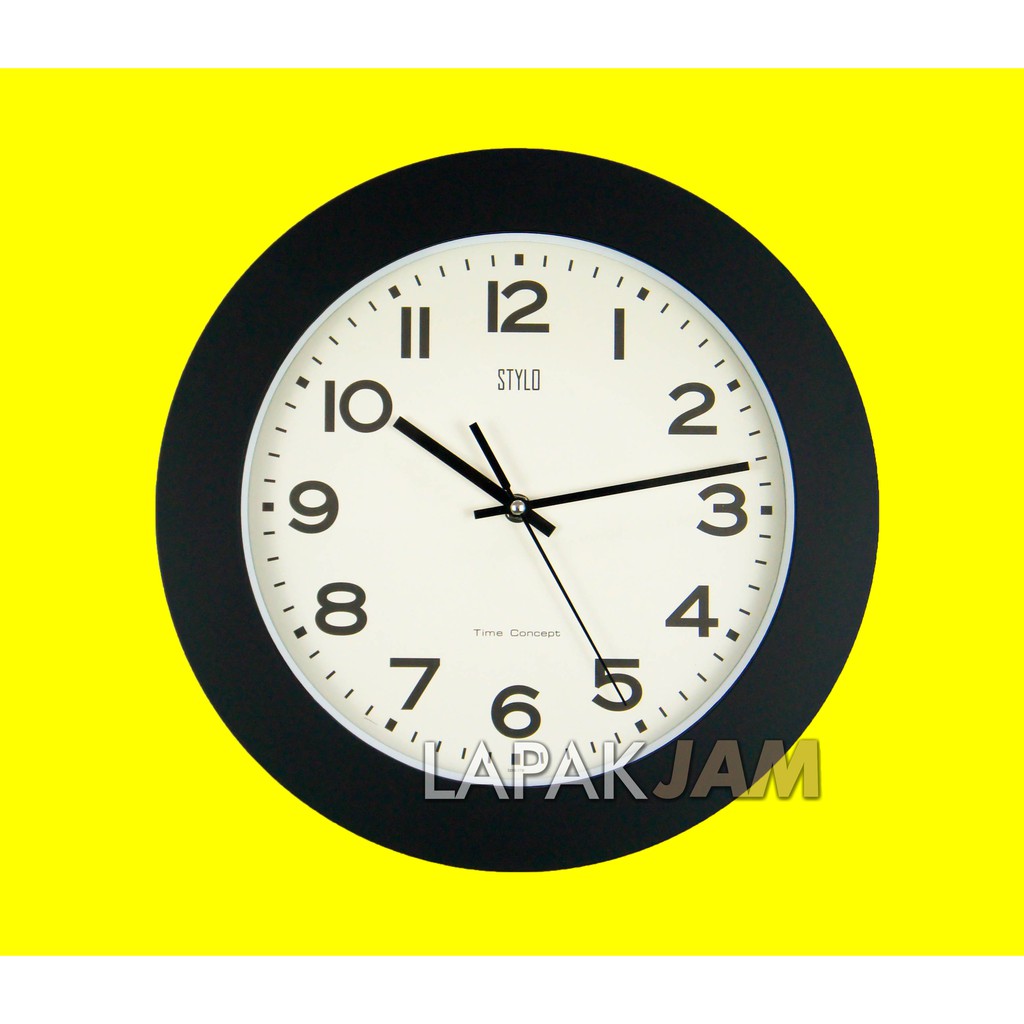 Jam Dinding Stylo 3252-17 Quartz Movement Diameter 33.5 cm Best Seller