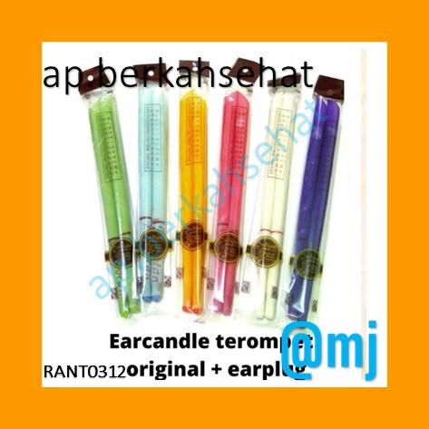 EAR CANDLE DENGAN EAR PLUG SATUAN WARNA COKLAT