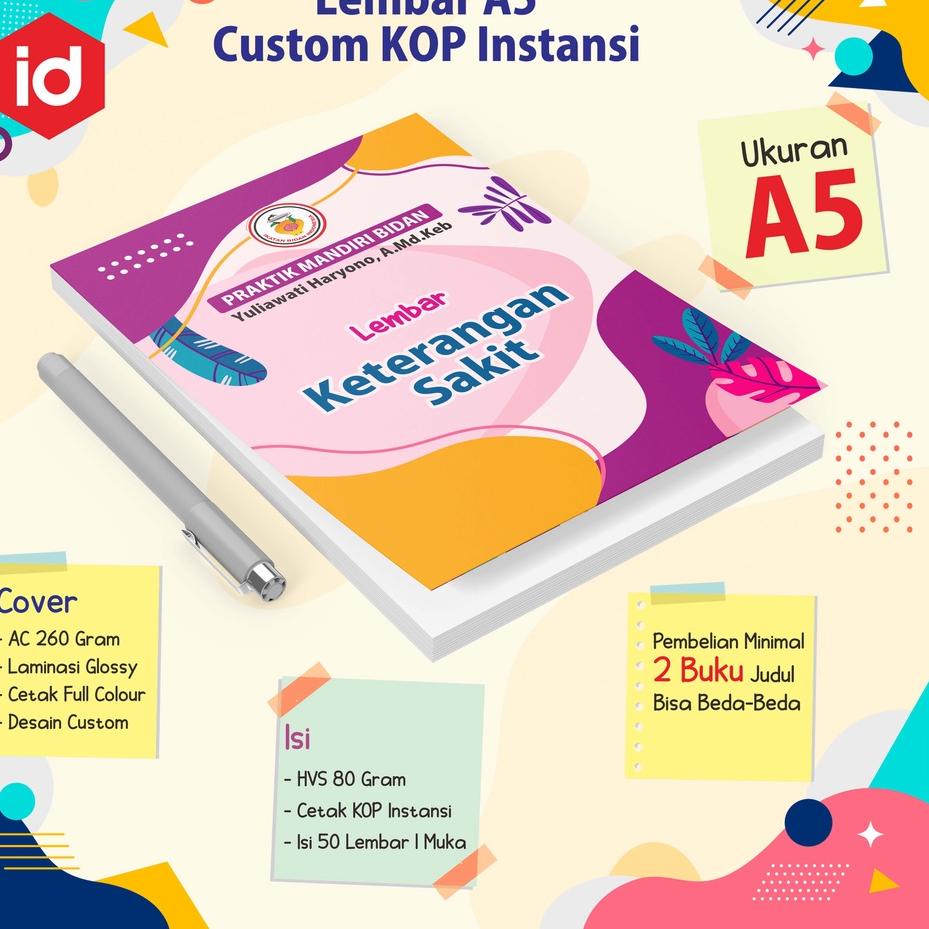 

⸨SiR♟⸩ ⭐️ BUKU LEMBAR BIDAN A5 KOP dan COVER CUTOM | LEMBAR KETERANGAN BIDAN | BUKU BIDAN /Promo bulanan