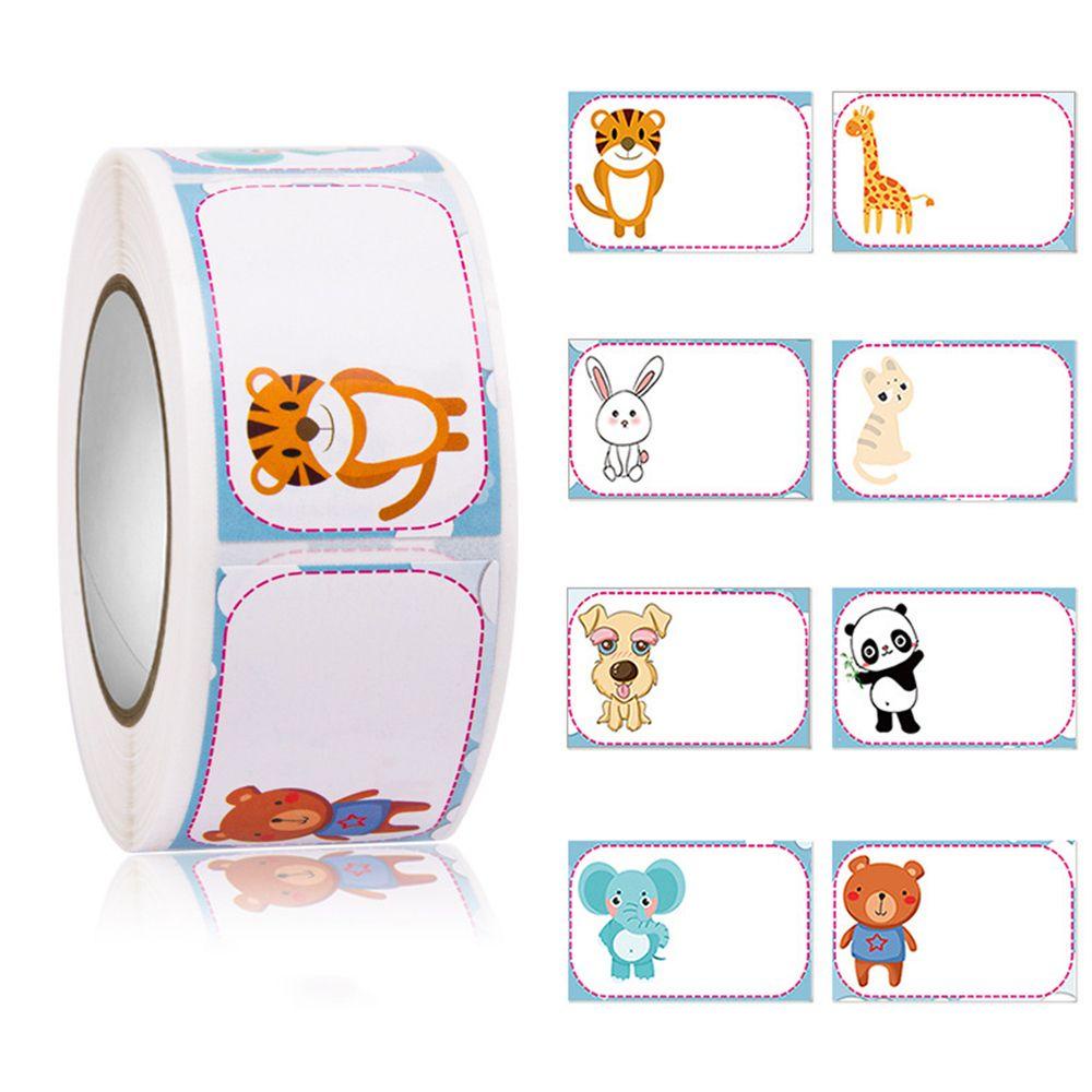 SUYO 350pcs/roll Label Stiker Hewan Sekolah Anak Kids Self Adhesive Sealing Stickers