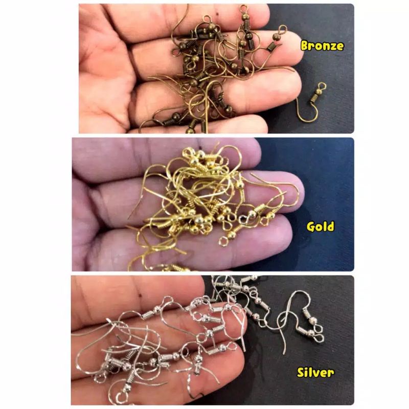 ear hook/ kaitan anting/ kait anting / bahan anting hook