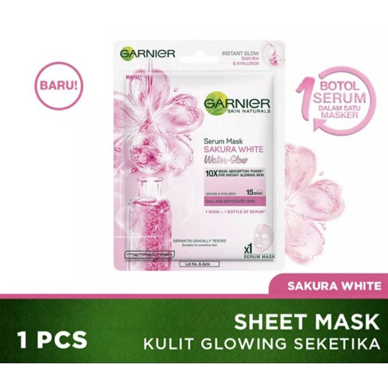 GARNIER SERUM MASK SAKURA WHITE WATER-GLOW