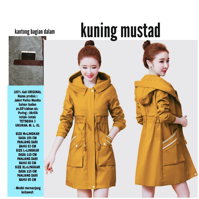 jaket wanita panjang/jaket wanita/jaket parka wanita/jaket cewe/jaket wanita model korea/jaket wanit