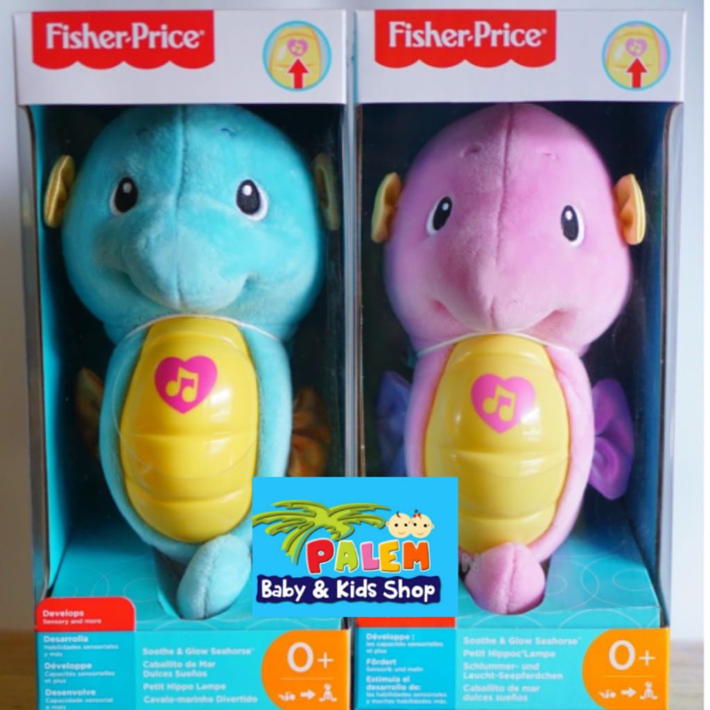 Fisher Price Soothe n Glow Seahorse Original/Mainan Boneka Anak Bayi