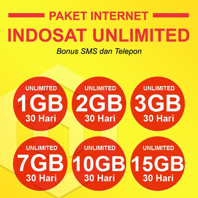 Inject Data Kuota Indosat Unlimited Shopee Indonesia