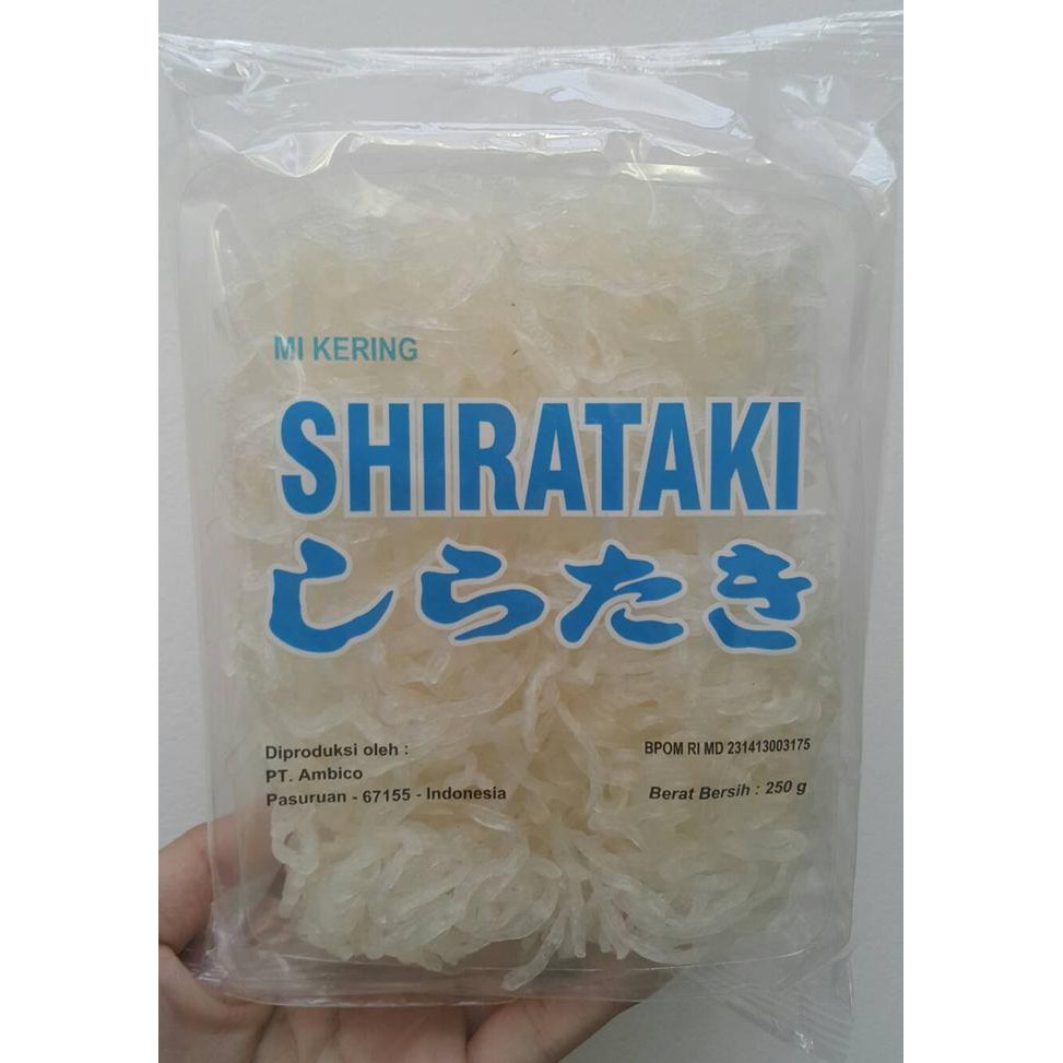 

Dry Shirataki - Mie Kering Shirataki ( isi 10pcs ) 250g