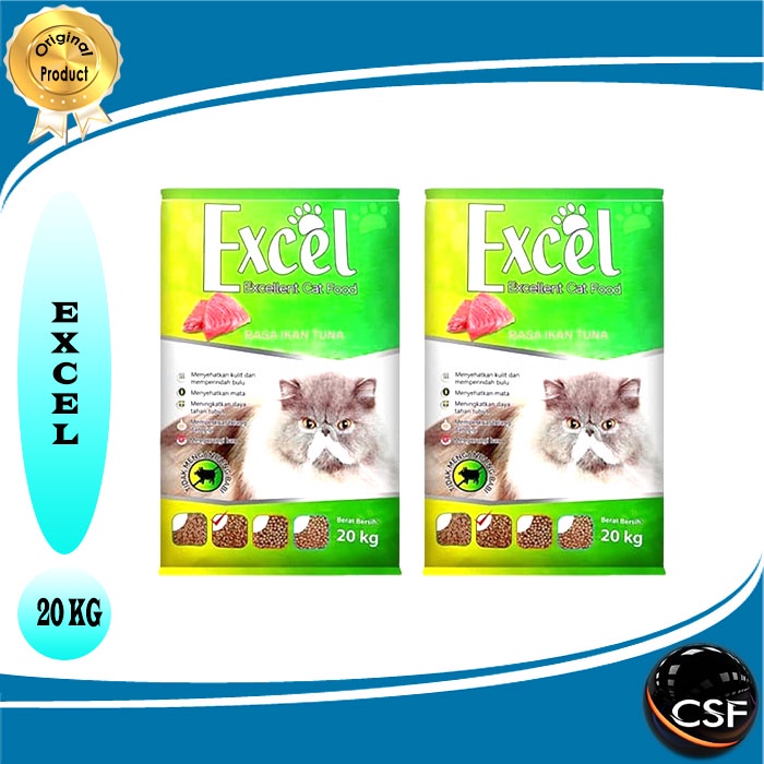 Makanan Kucing murah EXCEL 20kg ALL VARIAN (EKSPEDISI)