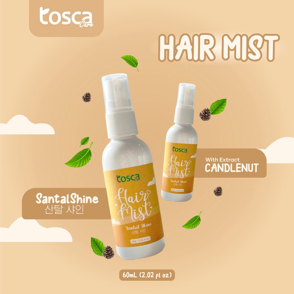 TOSCA Hair Mist Parfum Rambut Spray Membuat Rambut Mudah Diatur dan Mengharumkan Rambut