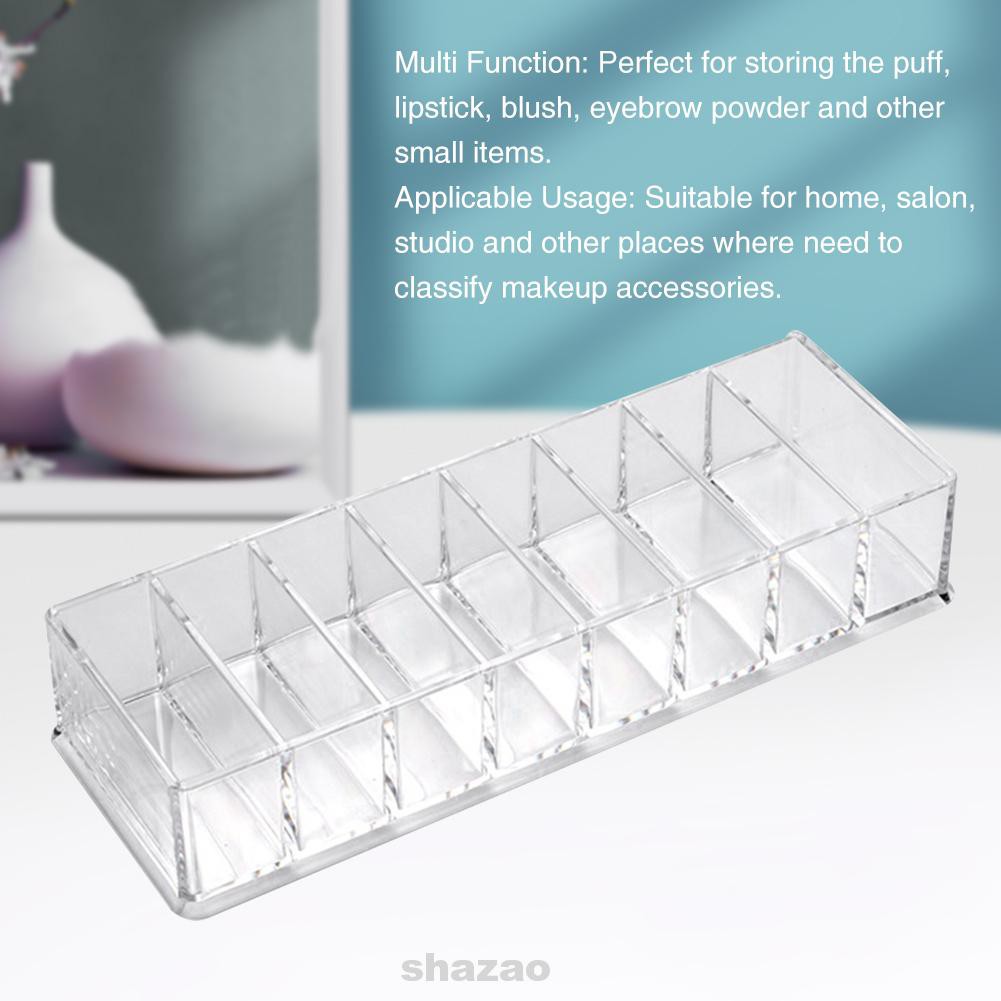 8 Compartment Dressing Table Salon Makeup Acrylic Compact Organizer Shopee Indonesia