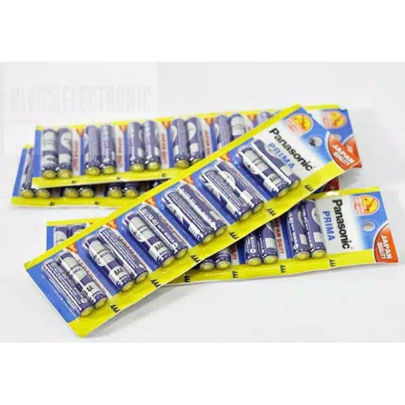 Battery - Panasonic - Baterai Panasonic Prima AAA (12 pieces) 1 Renceng Prima Japan Quality AAA(A3)