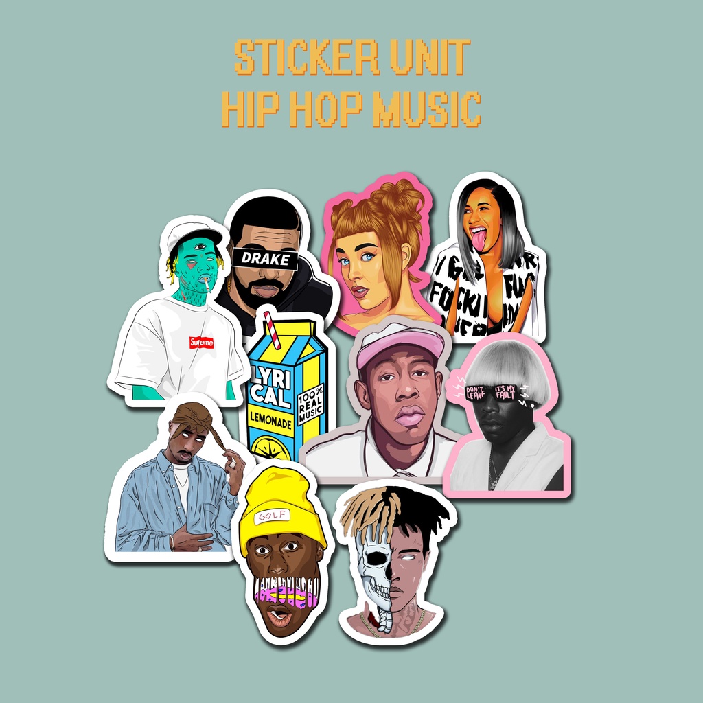 

Sticker Vinyl "Hip Hop Music