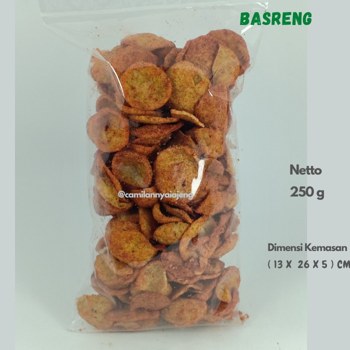

Keripik Bakso Kering Basreng Baso Goreng Pedas Gurih 250 g