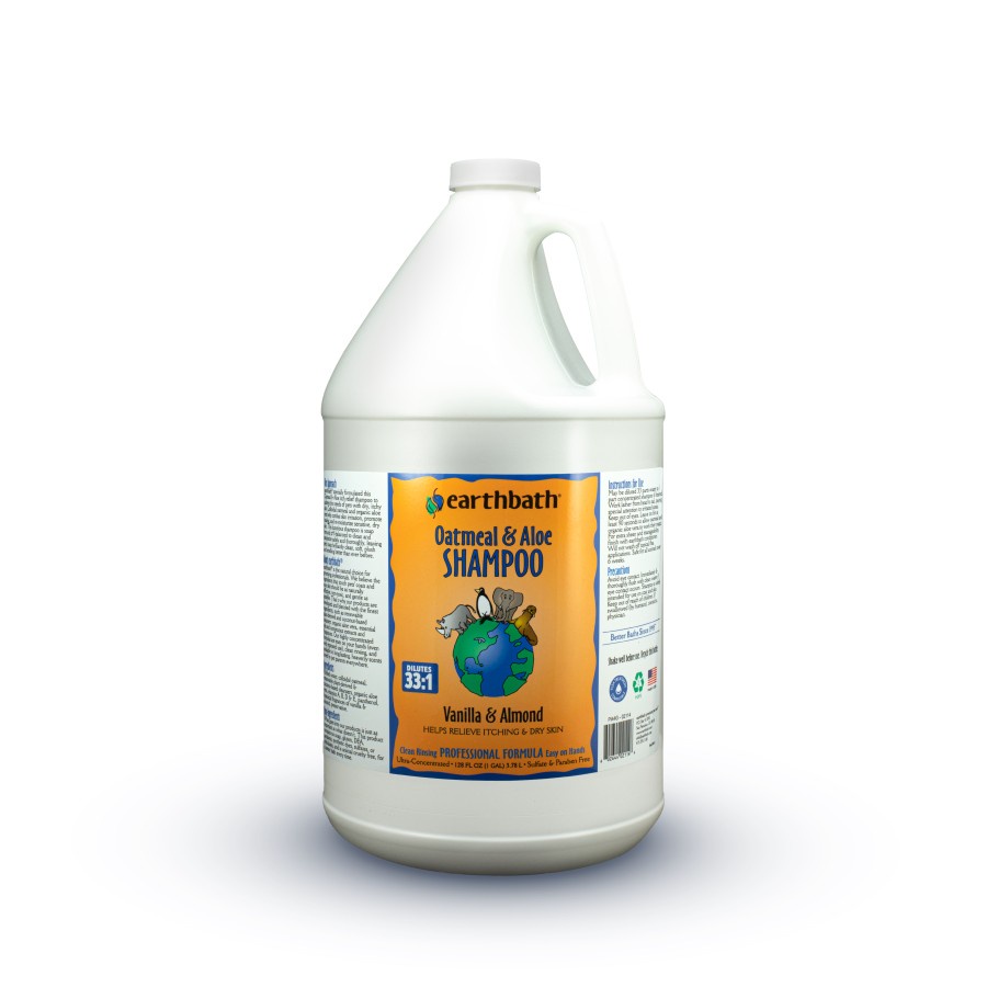 Earthbath Oatmeal & Aloe Shampoo Dog Cat Anjing Kucing 128oz / 3.78L