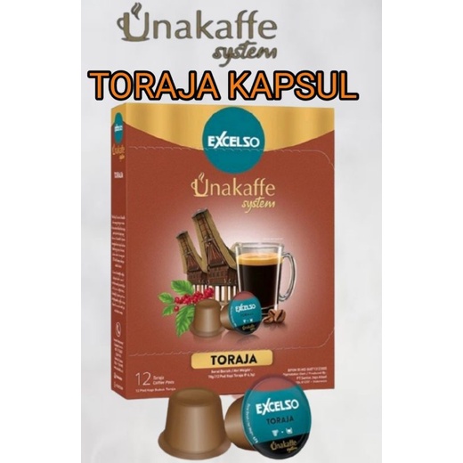 

Kopi kapsul Excelso Unakaffe Toraja box ( 12 pods @ 6.5 gram )