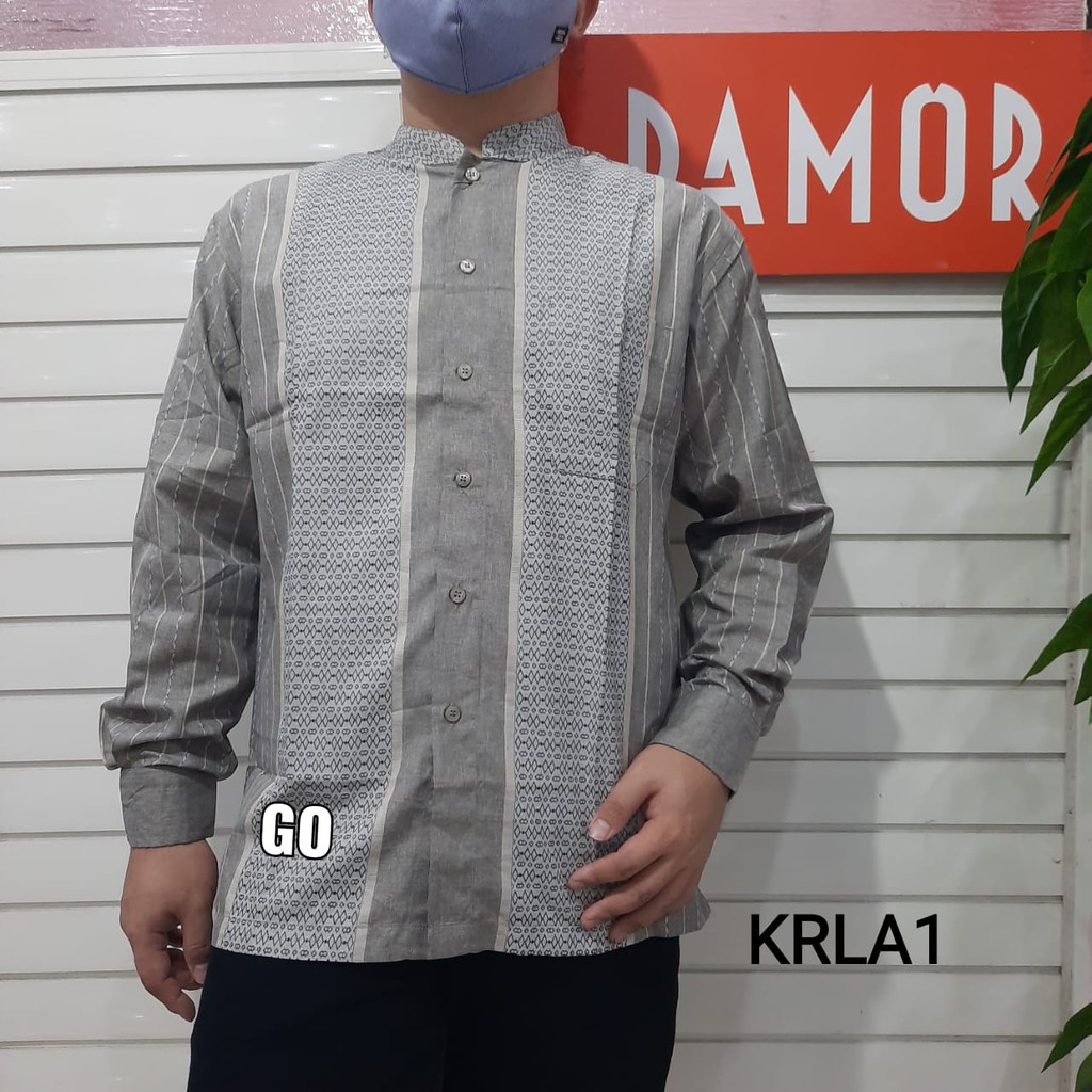 gof KRLA DAMOR (CRESSIDA) KOKO REGULER Baju Koko Cowok Pakaian Pria Muslim Lengan Panjang