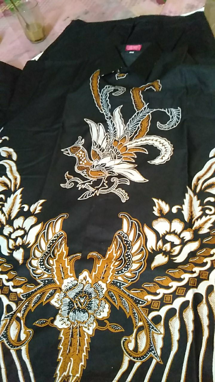 Waranggana Pendek Kemeja Batik Pria Katun Sragenan Full Furing