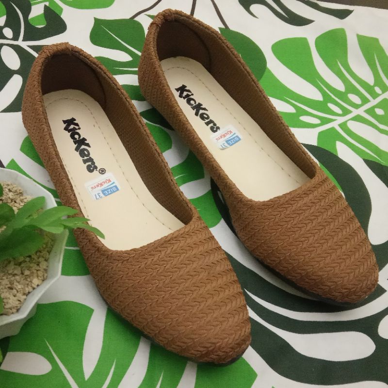 Terbaru Flatshoes Wanita Rajut Kickers / Sepatu Balerina / Flat Shoes Wanita Rajut Kickers