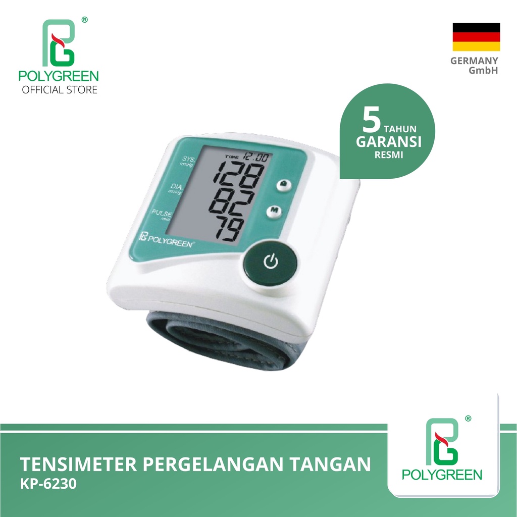 POLYGREEN - Tensimeter Digital Pergelangan Tangan KP6230