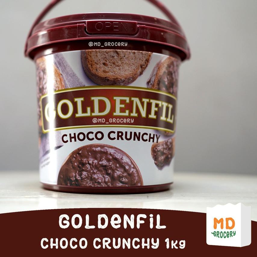 

(kode-1272) Goldenfil Choco Crunchy 1kg | EXP Jun 2021 ,.