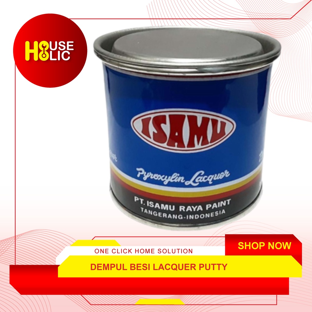 Dempul ISAMU Lacquer Putty 250 gr / Dempul Besi Mobil