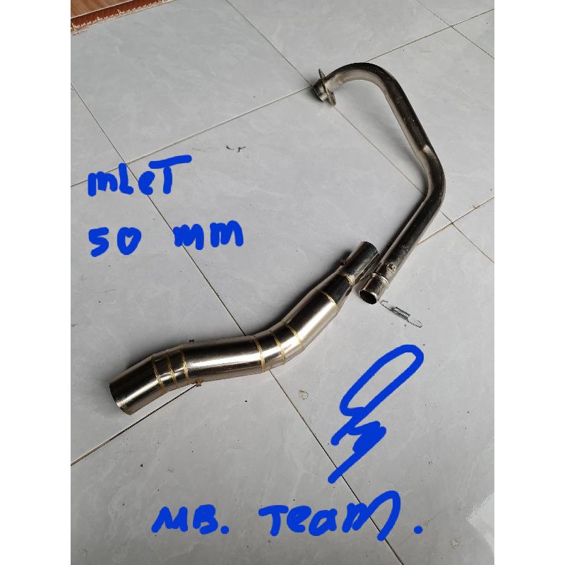GULU BANYAK LEHER KNALPOT TIGER-CB 100-CB 150 OLD LAS CACING