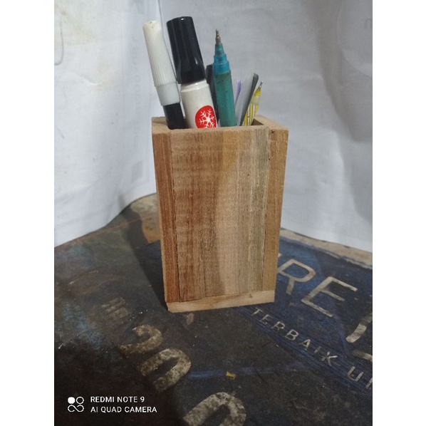 

Kotak Bolpoin Tempat Pensil Kotak Pensil/Pena Kayu Jati Mentahan