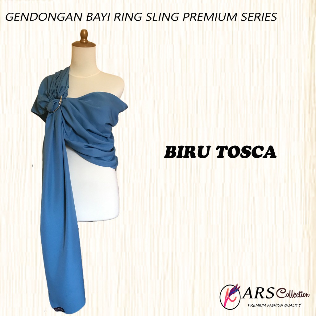 Gendongan Bayi Ring Sling Tanpa Celah Premium Series Bahan Linen Rami