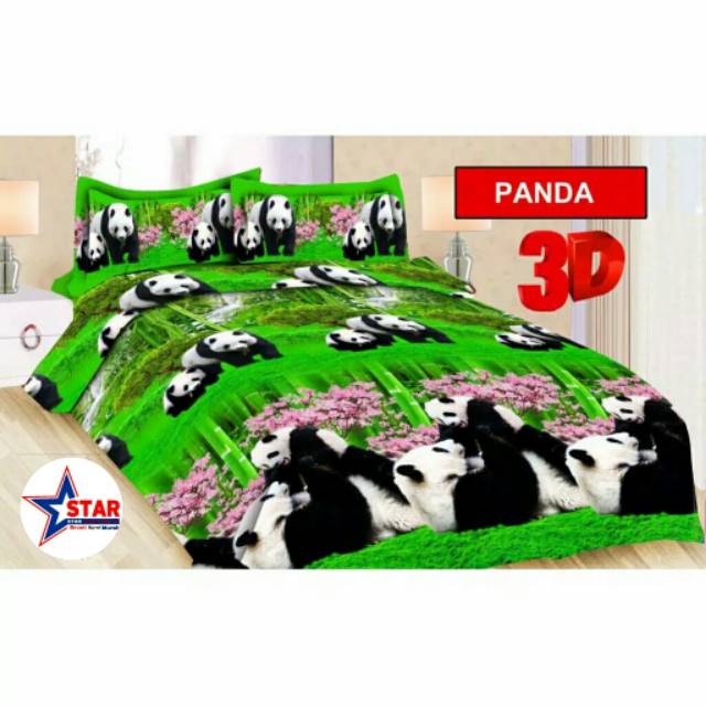 Sprei Bonita motif Panda ukuran 180x200