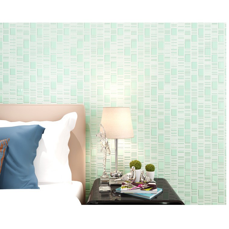 AKN88 - Wallpaper 3D Non Woven Motif Mosaic Ephedra Plain 53cmx10m