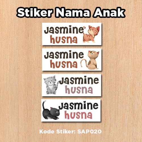 

Stiker Anak Kecil Lucu Cute Brown Cat