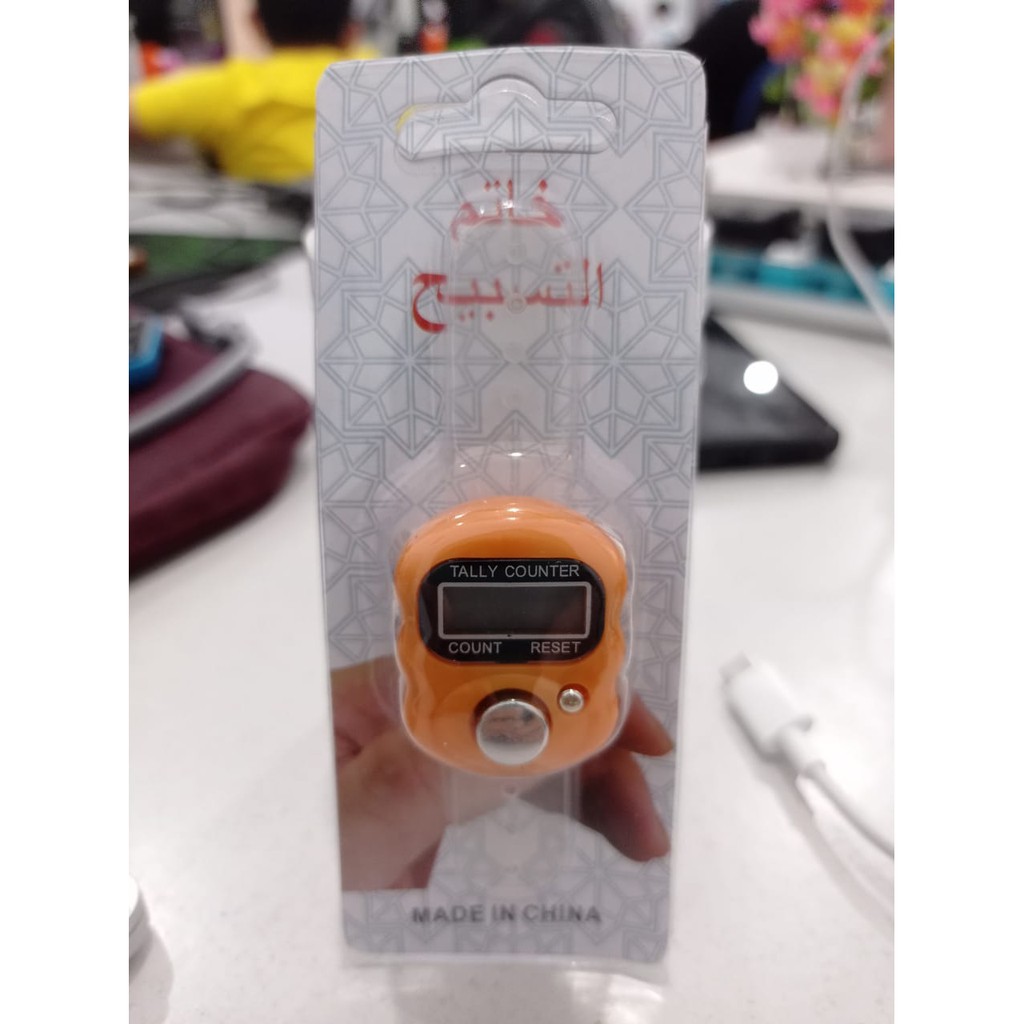 GLORI.ID R031 Alat Hitung Digital Tasbih Digital Elektronik Jari Counter Mini Import Murah COD-OREN