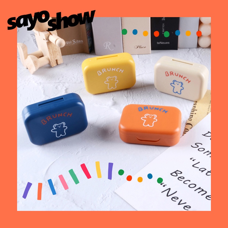 SAYOSHOW - Softlens CaseIns Simple Bear Softlens Case / Tempat Softlens