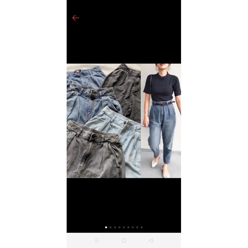 GU UNIQLO BAGGY BOYFRIEND HIGH WAIST JEANS NEW &PRELOVED