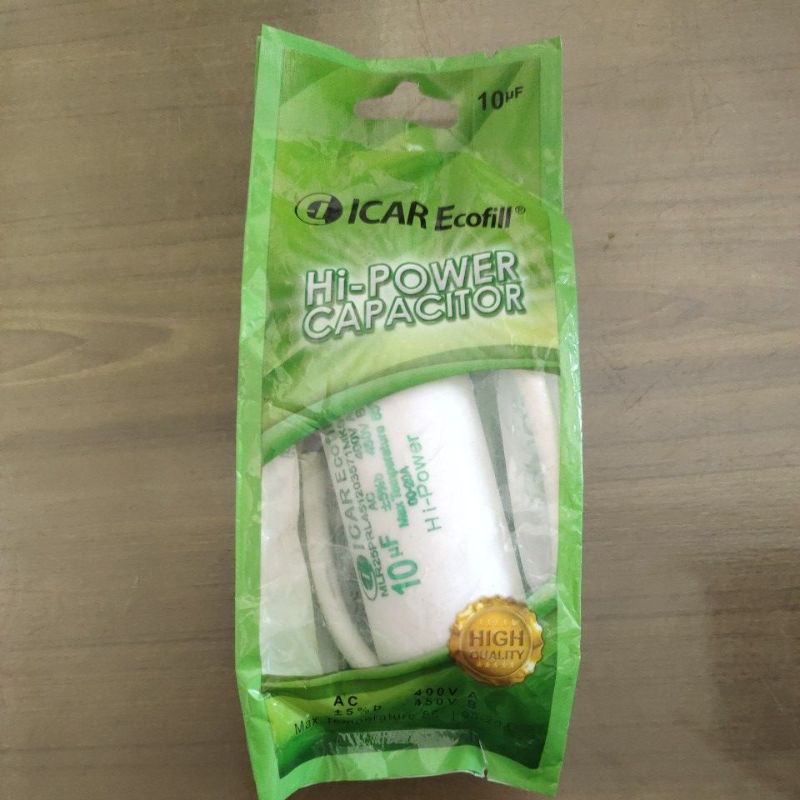 Jual Hi-Power Capacitor 10uF ICAR Ecofill Kapasitor Pompa Air High ...