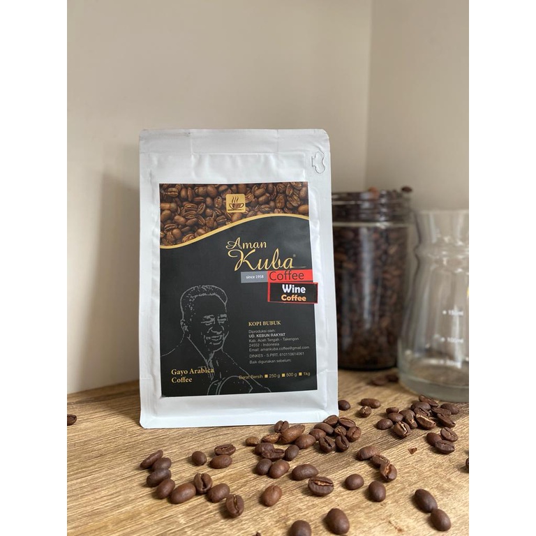 

kopi gayo arabica wine isi 250gram aman kuba