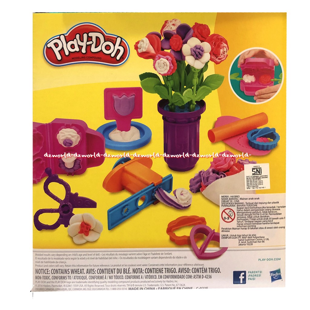 Playdoh Florist Shop Boutique De Fleurs Mainan Lilin Play Doh Toko Bunga