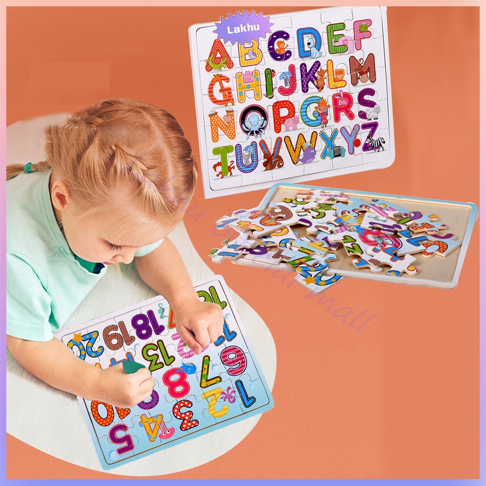 JCHO puzzle kayu mainan edukasi anak/mainan edukasi bayi anak/wooden toys