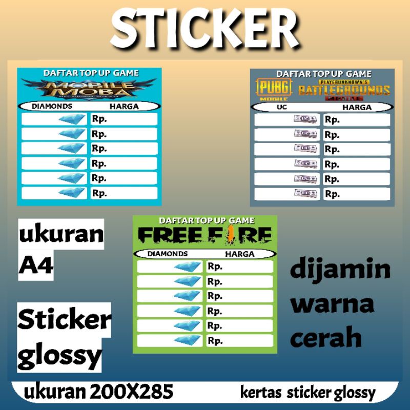 

STICKER DAFTAR HARGA JUALAN DIKONTER DAN PHONCEL BD9C4