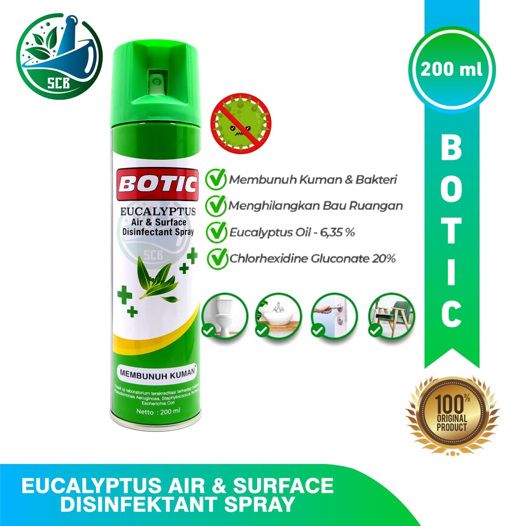 BOTIC - Disinfectan Spray Aroma Eucalyptus 200ml