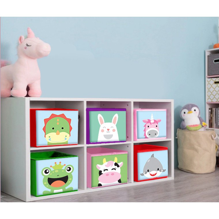 Toybox storage box mainan  anak  tanpa  tutup ANIMALS TLB68 