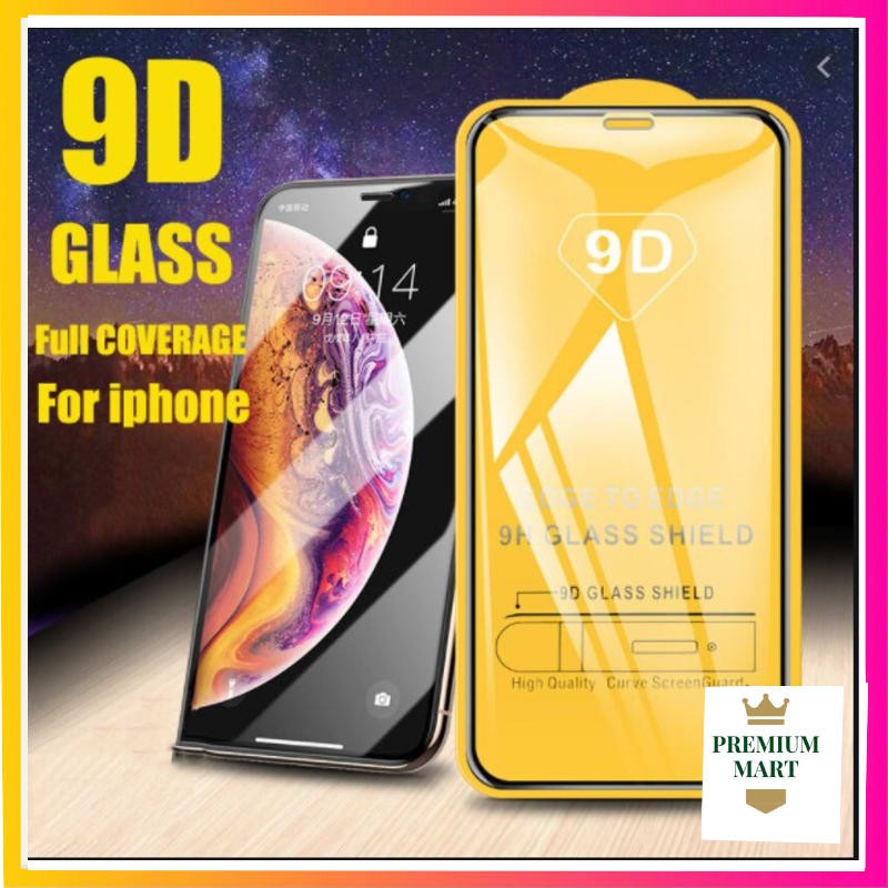 Tempered GlassFull 9D/5D IPHONE 6+/XS/XS Max/6/7/8+/8/11 Pro Max/X/7+/11 Pro  [PM]