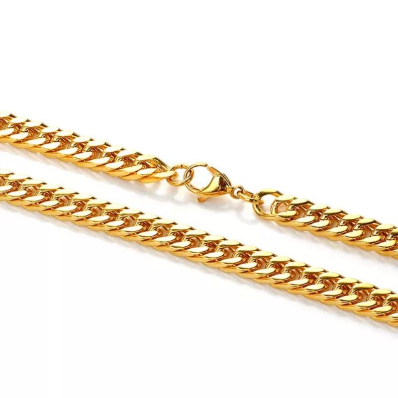 kalung Rantai titanium anti luntur pria wanita import