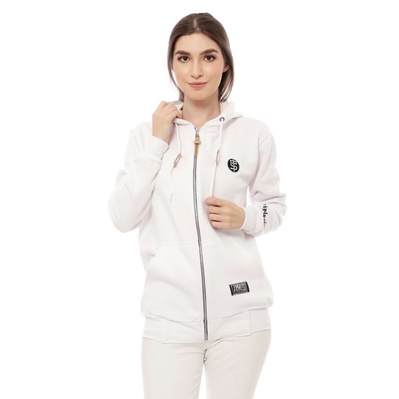 Sweater Hoodie Pria Wanita Triplesix - Resleting