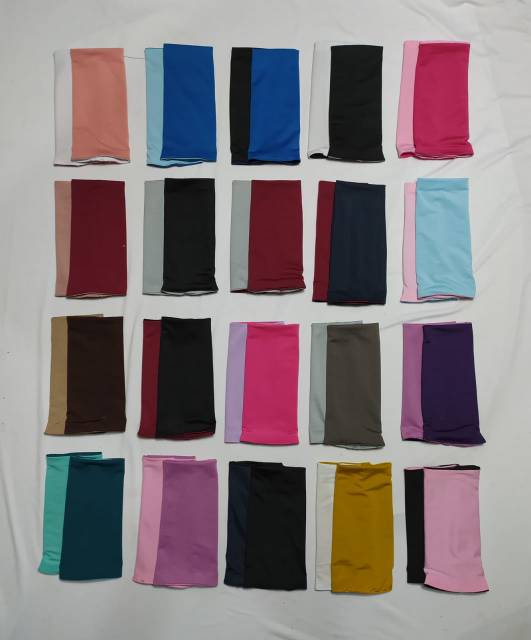 Handsock bolak balikjersey/handsock dua warna/manset tangan pendek