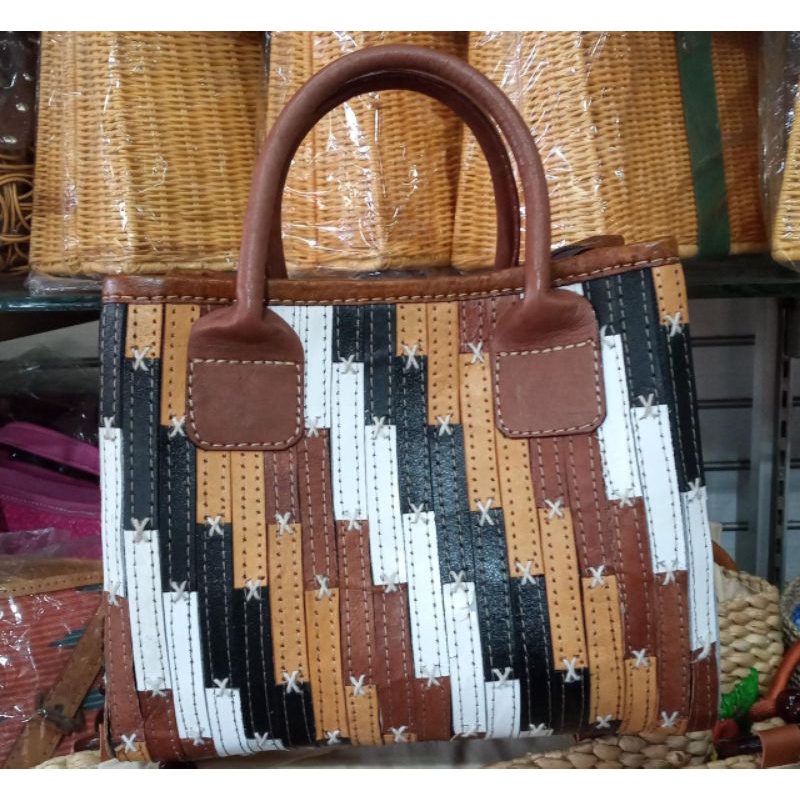 TAS WEBE KULIT PELANGI/ TAS KULIT/TAS WEBE SEKAT