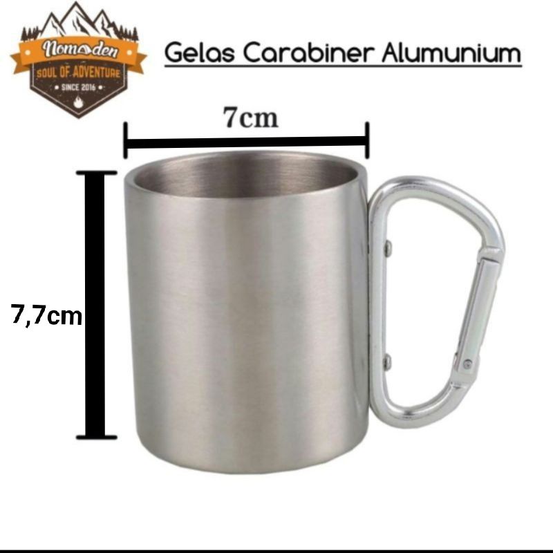 Gelas Mug Carabiner Gelas Outdoor Termurah