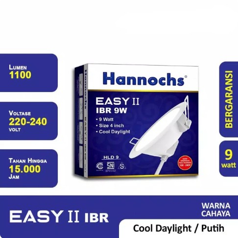 Lampu Downlight LED Hannochs Easy II IBR 9 Watt Ceiling Lamp - Putih