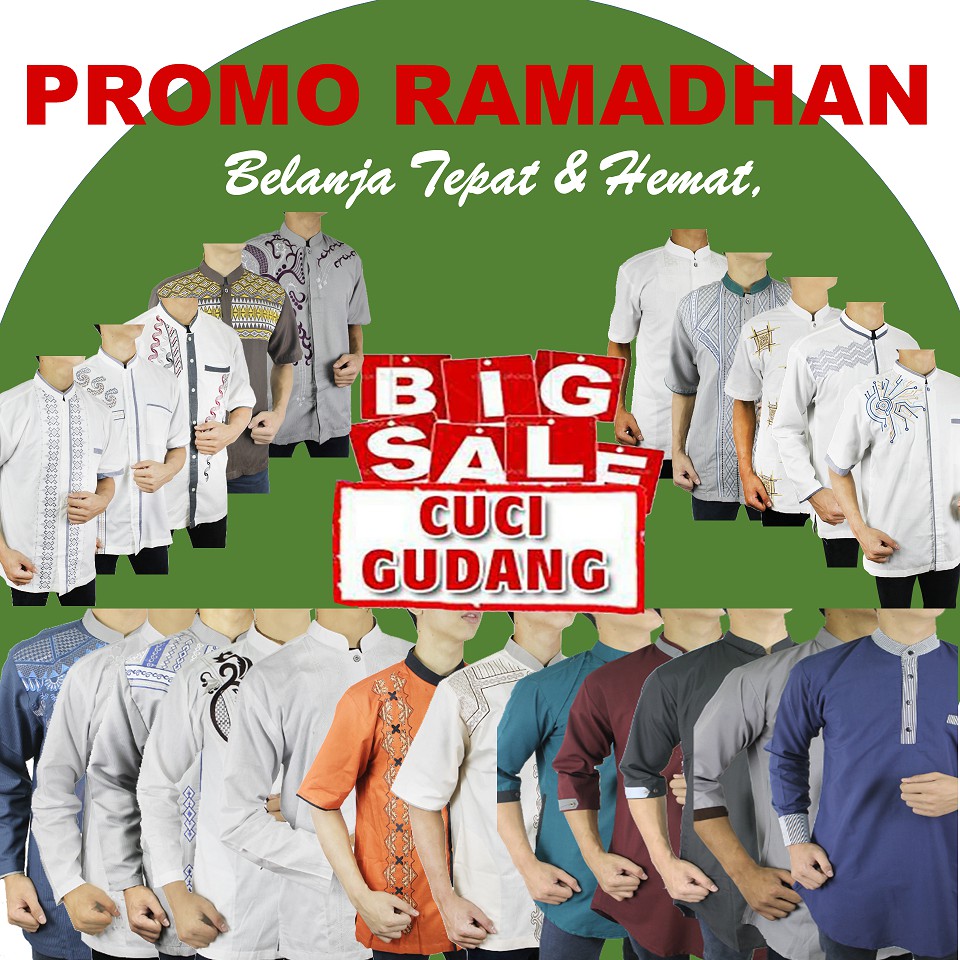 Baju Muslim Pria Terhits (Cuci Gudang)