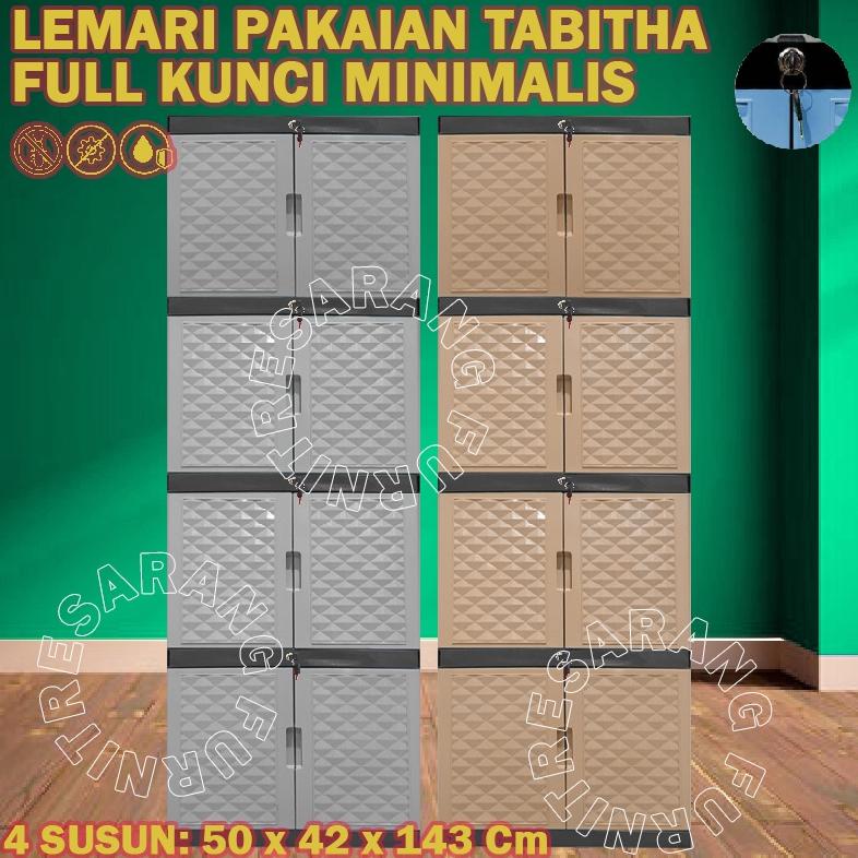 Full Kunci Lemari Pakaian Plastik Full Kunci 4 Susun Lemari Tabitha Penguncian Tabitha 4 Susun ::..